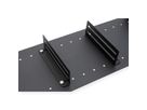 VALUE 19” plank met 2 verstelbare verdelers, 1 HE, zwart