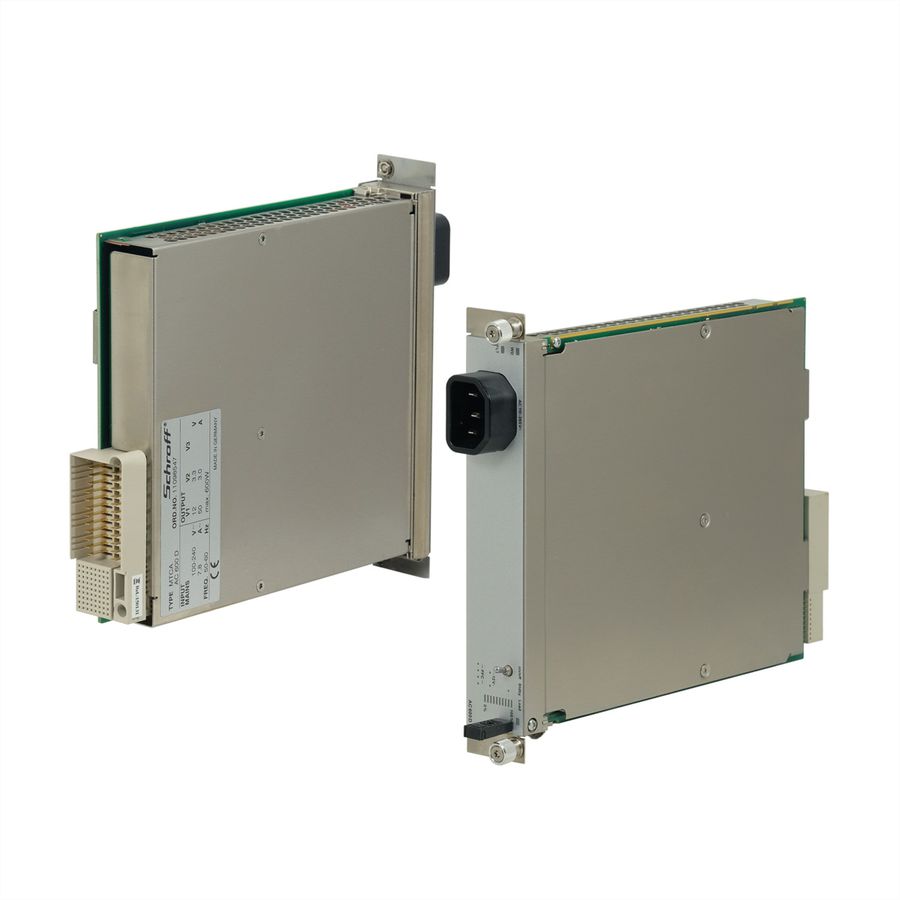 SCHROFF 19" AC/DC voeding voor MicroTCA, met beheer (PM EMMC) dubbele volledige grootte