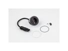 BACHMANN PIX 1x earthing contact with decorative rings in white and black, GST coupling