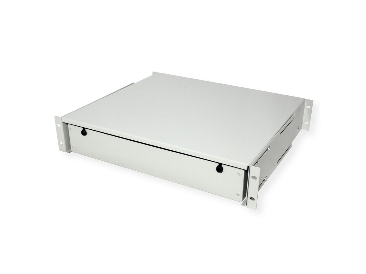 ROLINE 19-inch keyboard rack 2 U, 400 T lockable grey