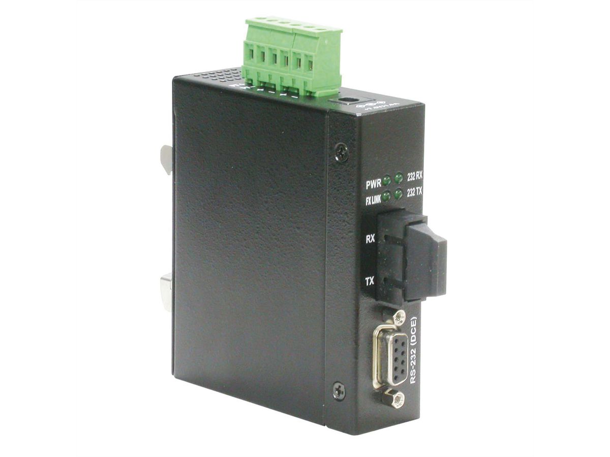 ROLINE industriële converter RS232 - multimode glasvezel, SC