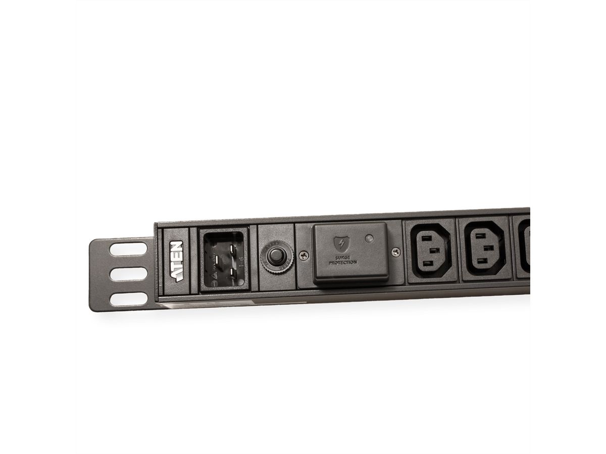 ATEN PE0218SG 1U 16A 18-Port Basic PDU mit Überspannungsschutz