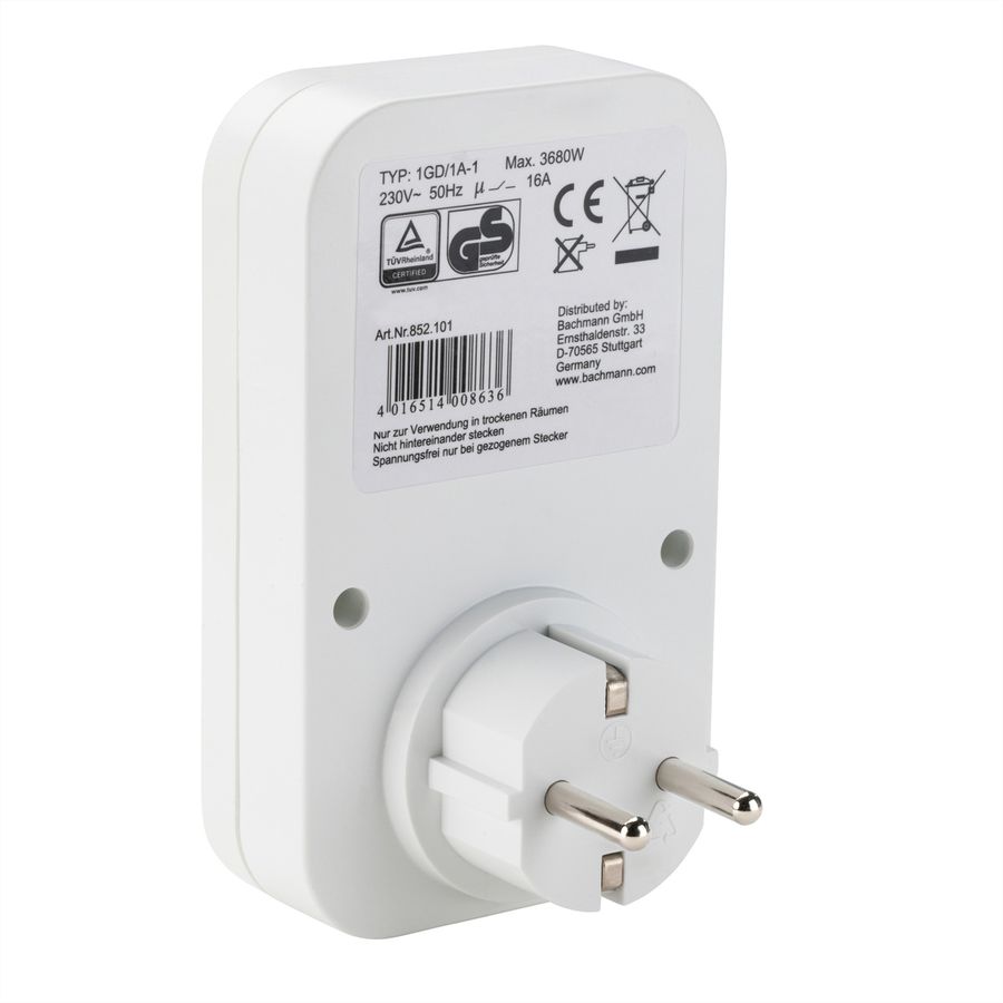 BACHMANN Mechanical timer 24h, Mechanical timer 24h 1GD/1A-1 white