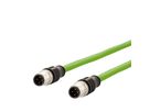 METZ CONNECT Verbindungsleitung M12 ST-M12 ST, 4-polig D-kodiert, 10 m