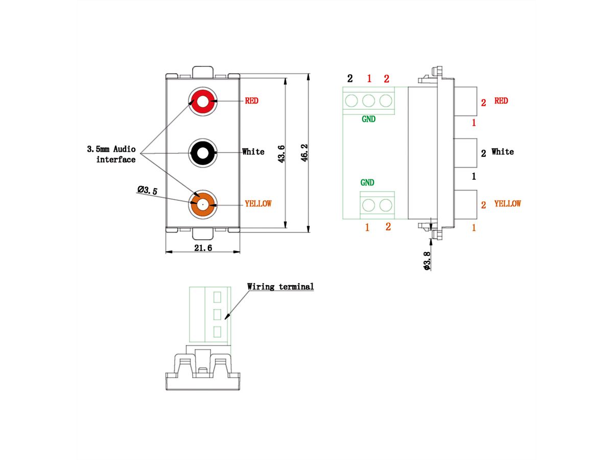 VALUE A/V Module (2xAudio, 1x Video)