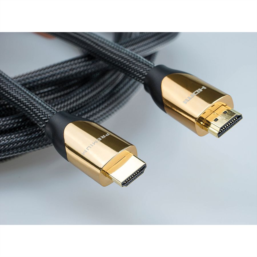 ROLINE PREMIUM HDMI Ultra HD Kabel met Ethernet, M/M, zwart, 2 m