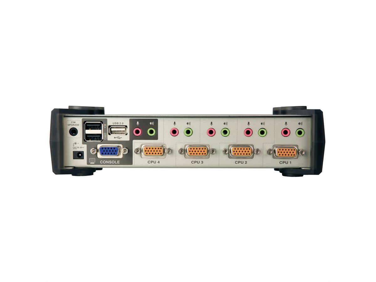 ATEN CS1734B KVM Switch VGA, PS/2-USB, Audio, USB Hub, 4-Poorts