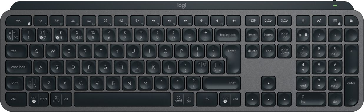 Logitech MX Keys S toetsenbord Universeel RF-draadloos + Bluetooth QWERTY Brits Engels Grafiet