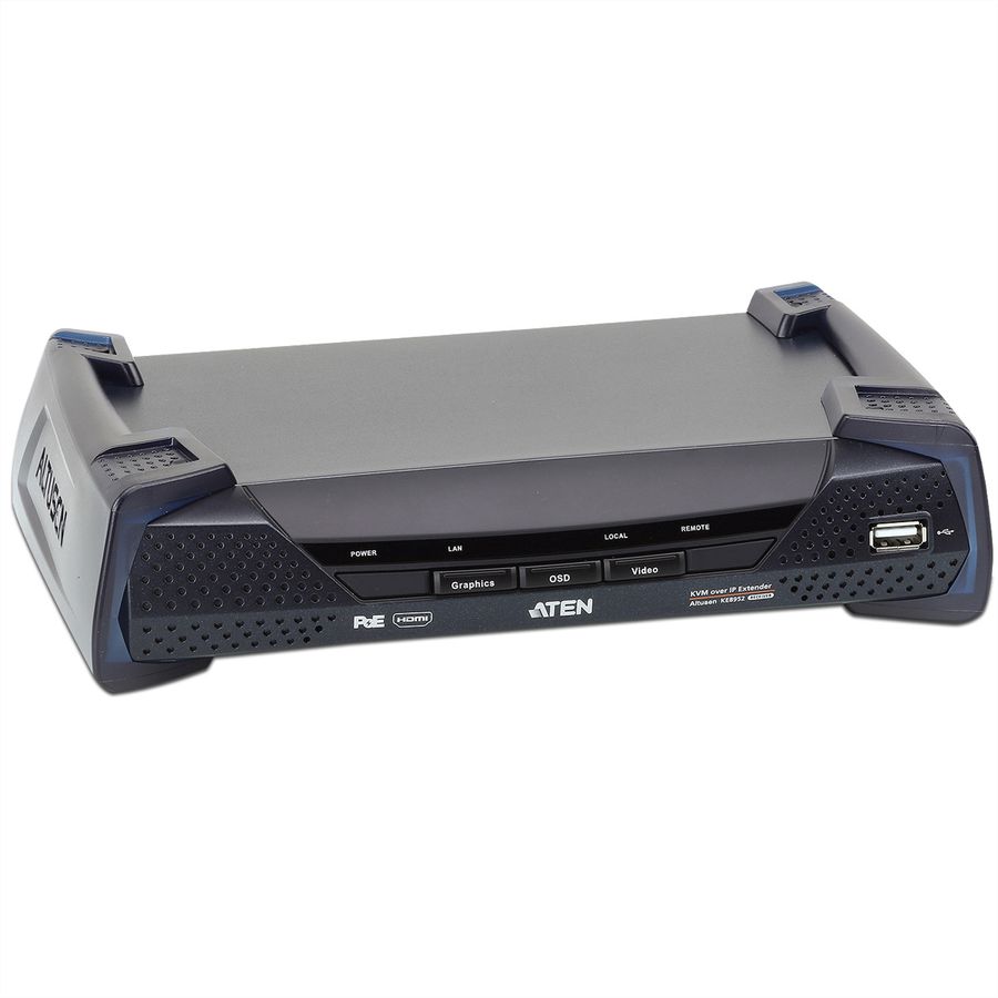 ATEN KE8952R 4K USB HDMI IP KVM extender met PoE ontvanger