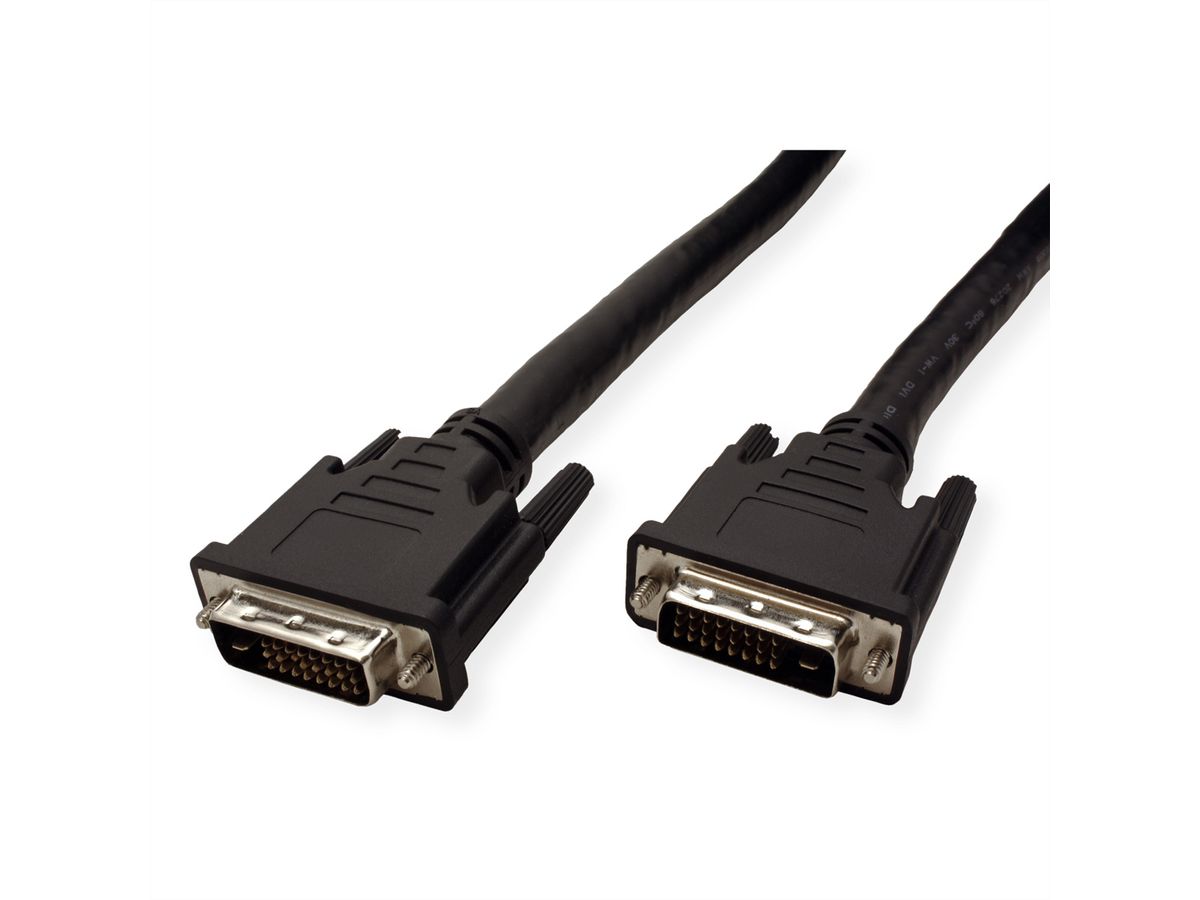 ROLINE Monitorkabel DVI, M/M, (24+1) dual link, 15 m
