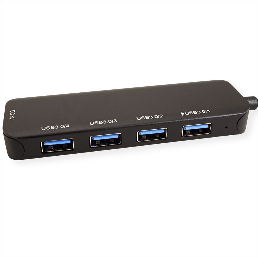 VALUE USB 3.2 Gen 1 hub, 4-poorts, type C aansluitkabel