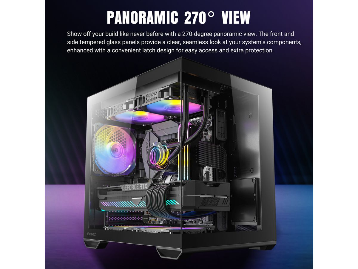 ANTEC CX60M ARGB PC-Gehäuse Mini Tower Micro-ATX, black