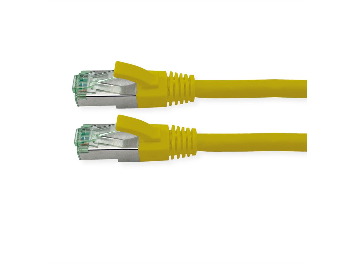 ROLINE RM Patchkabel Cat.6A S/FTP (PiMF), geel, 10 m