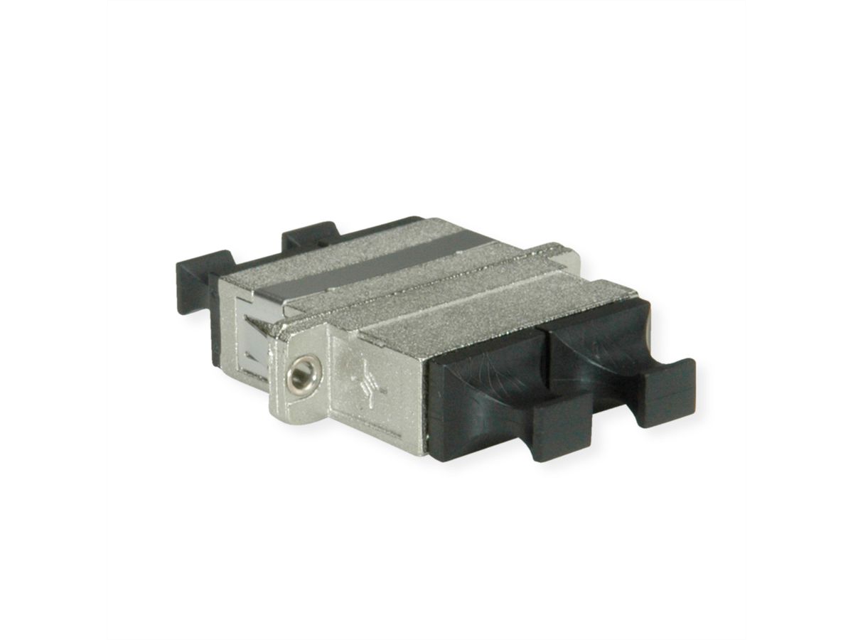 TELEGÄRTNER SC Duplex Adaptor, Multimode and Singlemode, Ceramic sleeve, metal housing