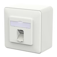 METZ CONNECT E-DAT C6A IDC Dose, 1 Port, AP, verkehrsweiß