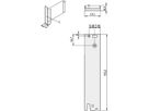 SCHROFF insteekmodule, U-profiel voorpaneel, voor IEL, IET, type 2 handgreep, afschermbaar, 3 HE, 12 HE, I/O achter, 2,5 mm, Al, geanodiseerd vooraan, geleidend achteraan