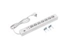 BACHMANN 19" 1.5U 7xCEE7/3 ws 1xSPD power 2.0m CEE7/7