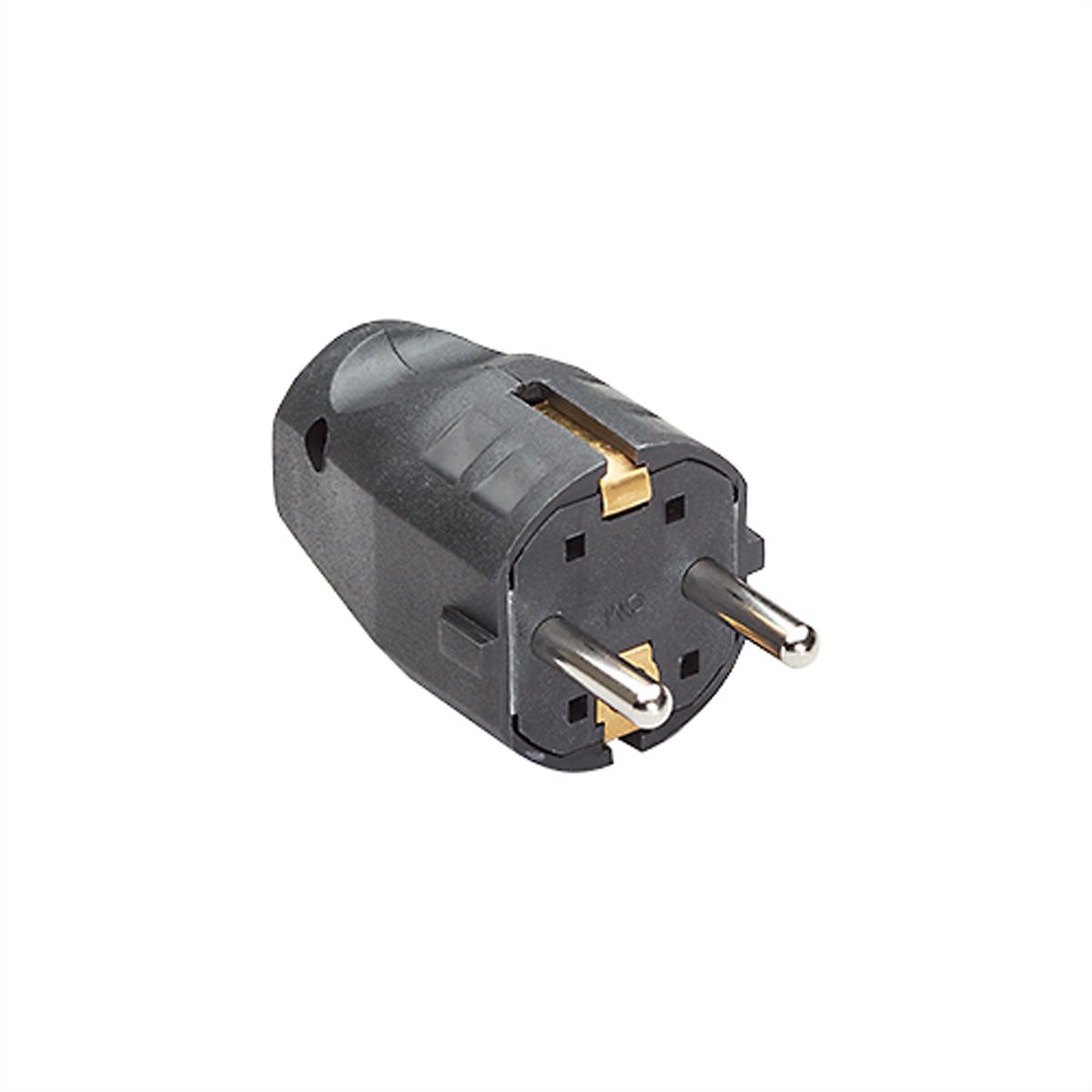 BACHMANN mounting plug, for supply cable H03VV-F3G0.75-1.0-1.5mm, black