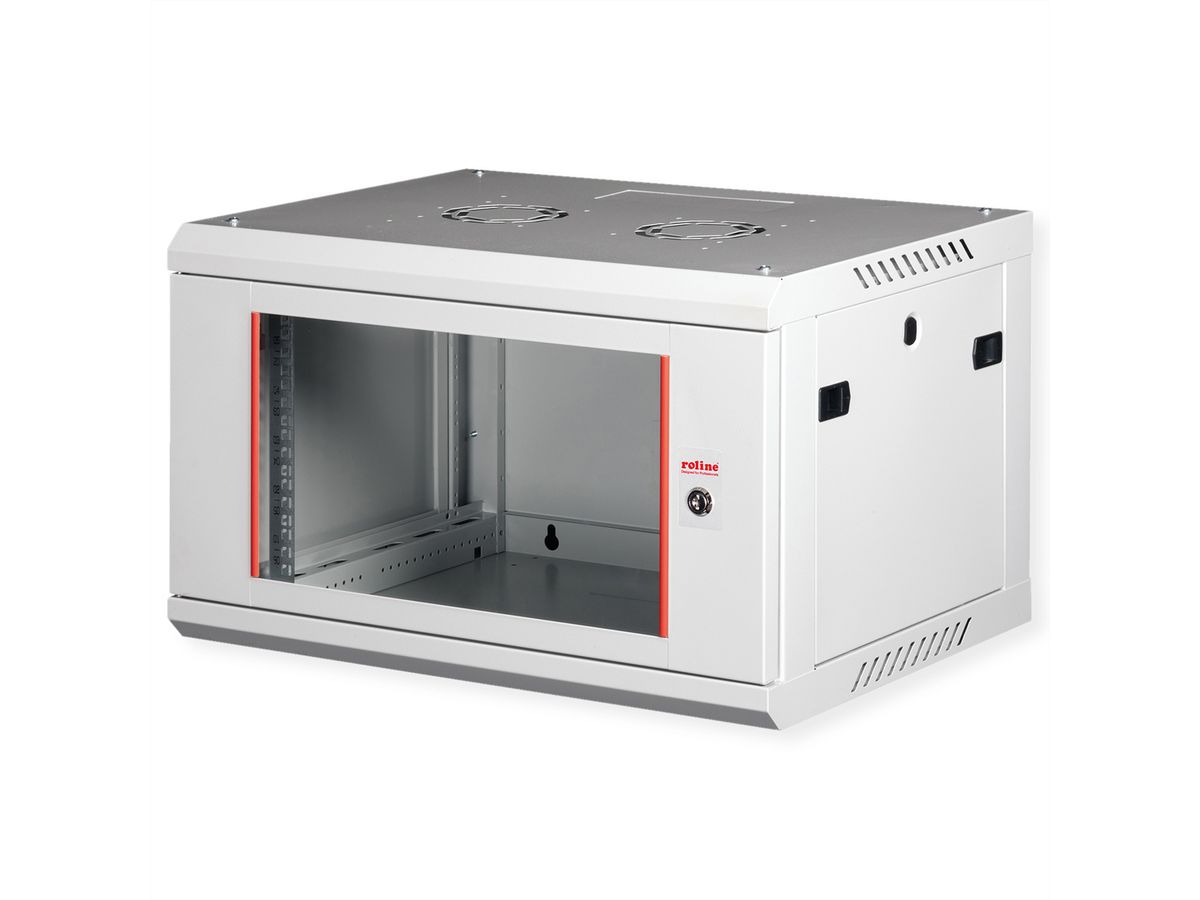 ROLINE 19" Wall Cabinet Basic Plus 6U, 600x450 BxT grey