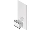 SCHROFF Handgreep trapeziumvorm, type 1, boven, zwart
