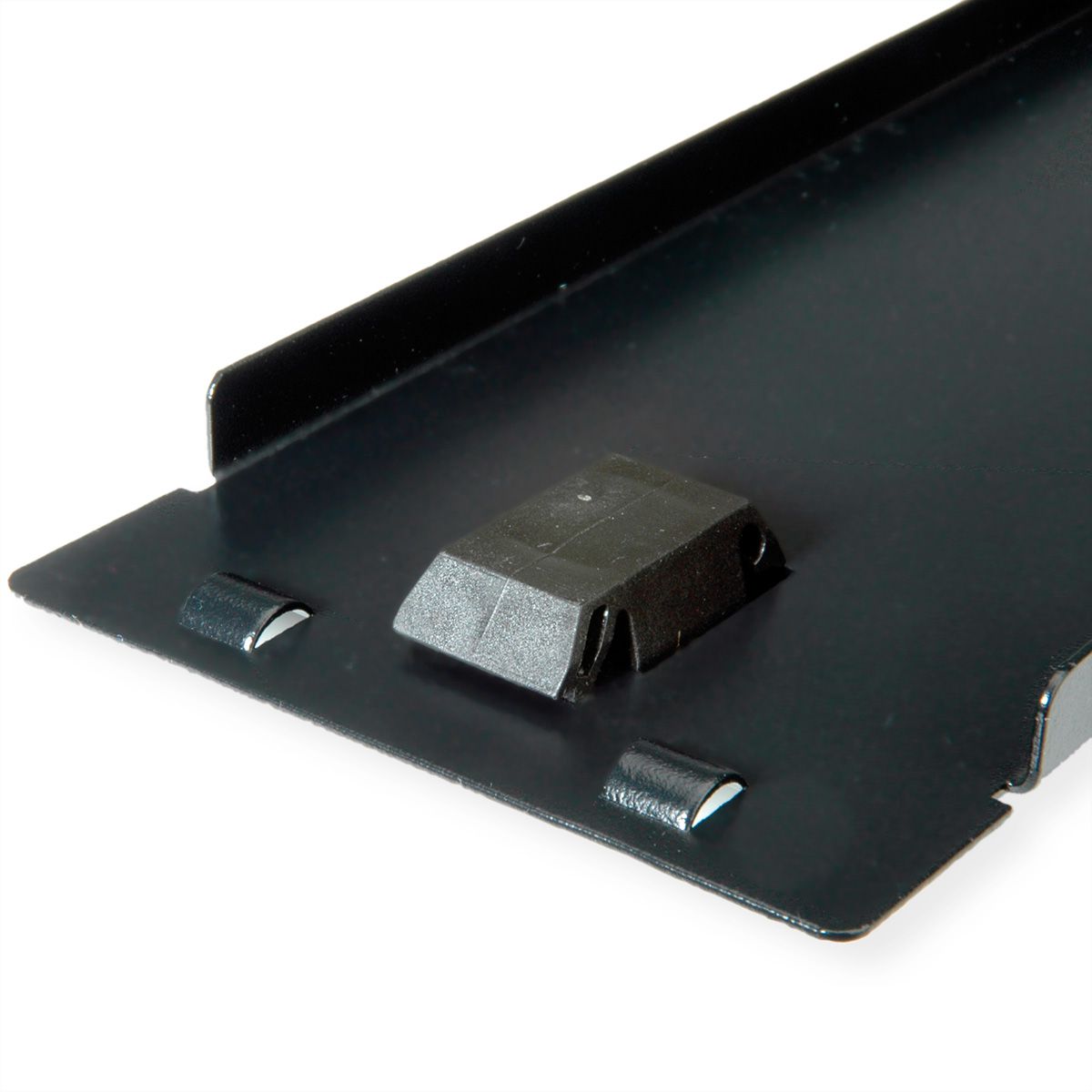 19" Blank Panel, Snap-in, 2U, Metal, black