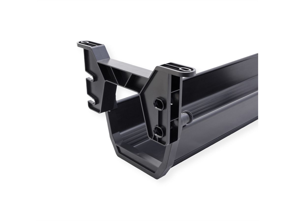 ROLINE Easy2Open kabelgoot, Montage onder tafel , zwart, 44,9 cm