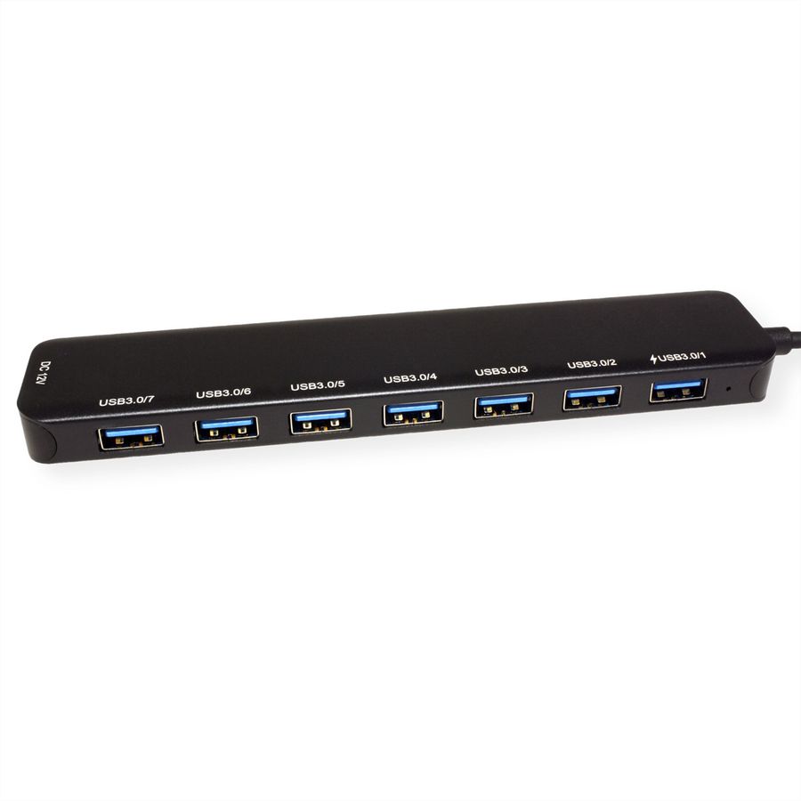 VALUE USB 3.2 Gen 1 Hub, 7 poorts, type C aansluitkabel