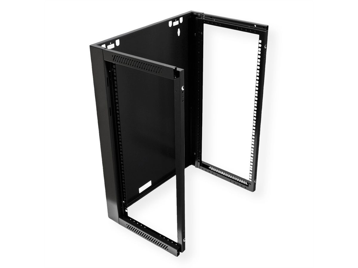 VALUE 19" Wall Mount Rack 15U, 775x570x600 mm (HxWxD), black