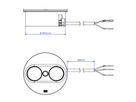 BACHMANN TWIST2 2xCEE7/3 2,0m AEH RAL9005 30GE round