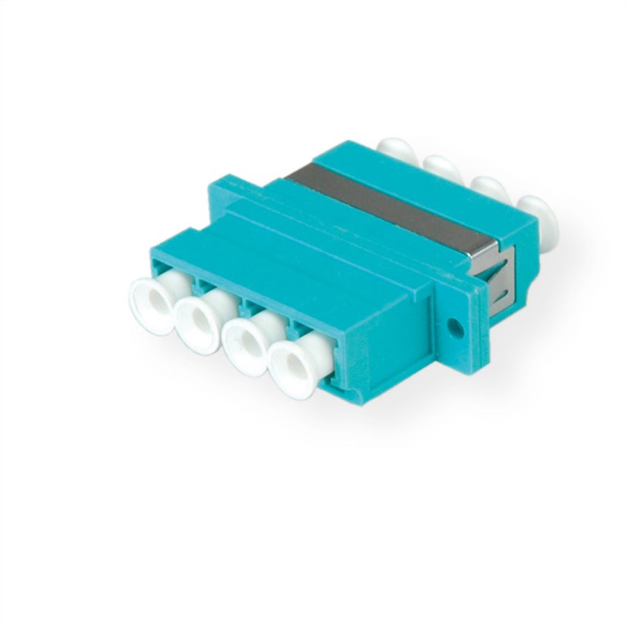 VALUE  Fibre Optic Adapter LC quadruple, OM3, PB