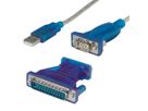 VALUE Converter Cable USB to Serial, turquoise, 1.8 m