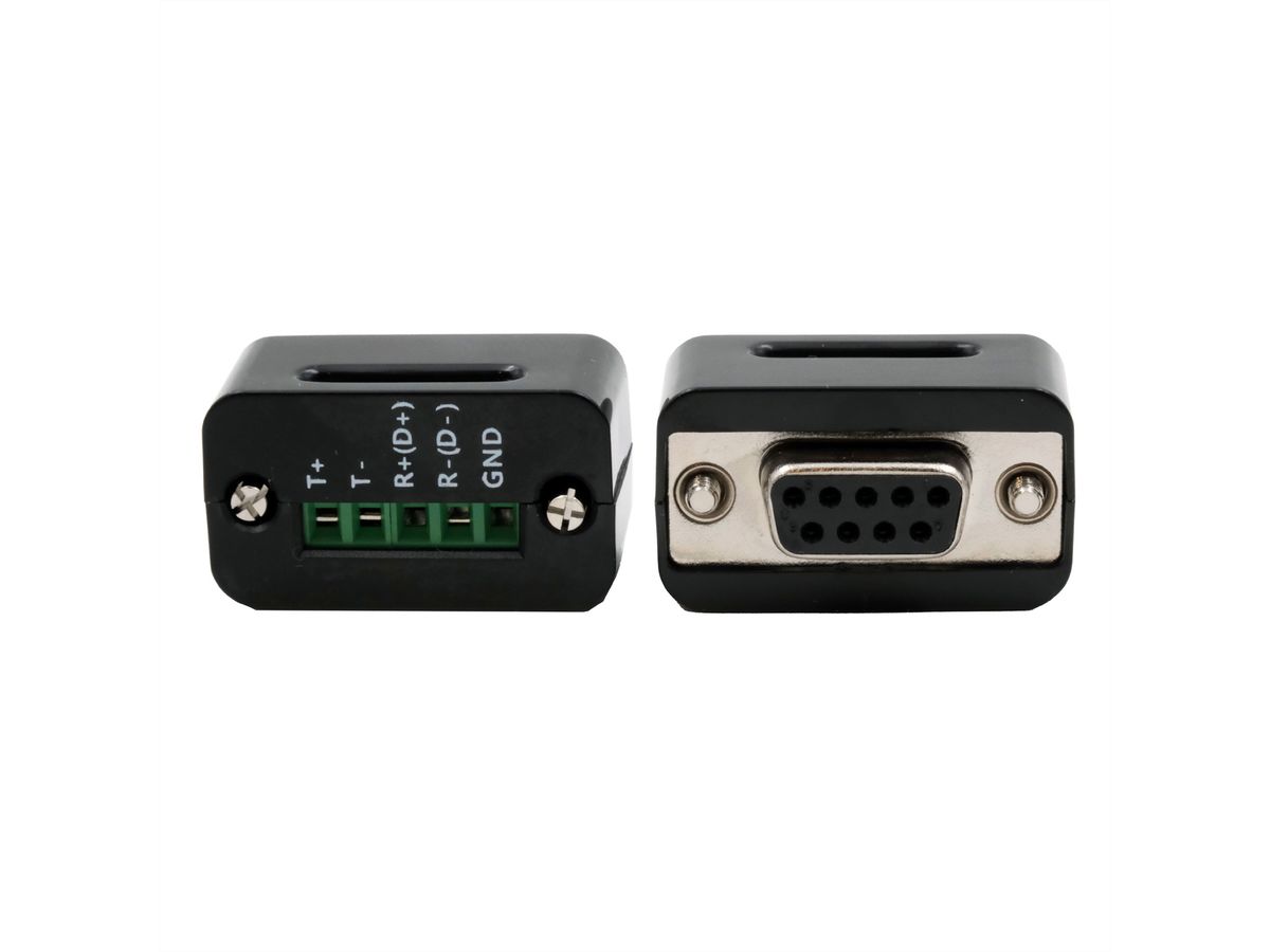 EXSYS EX-2346 USB 2.0 naar 1S seriële interface RS-422/485 Poort Converter, kabel, FTDI, zwart, 1,8 m