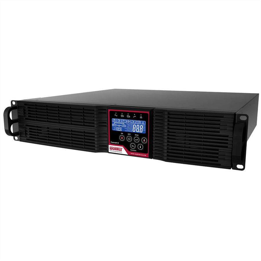 WÖHRLE Convert II 1000VA UPS, Voor 19" rackmontage
