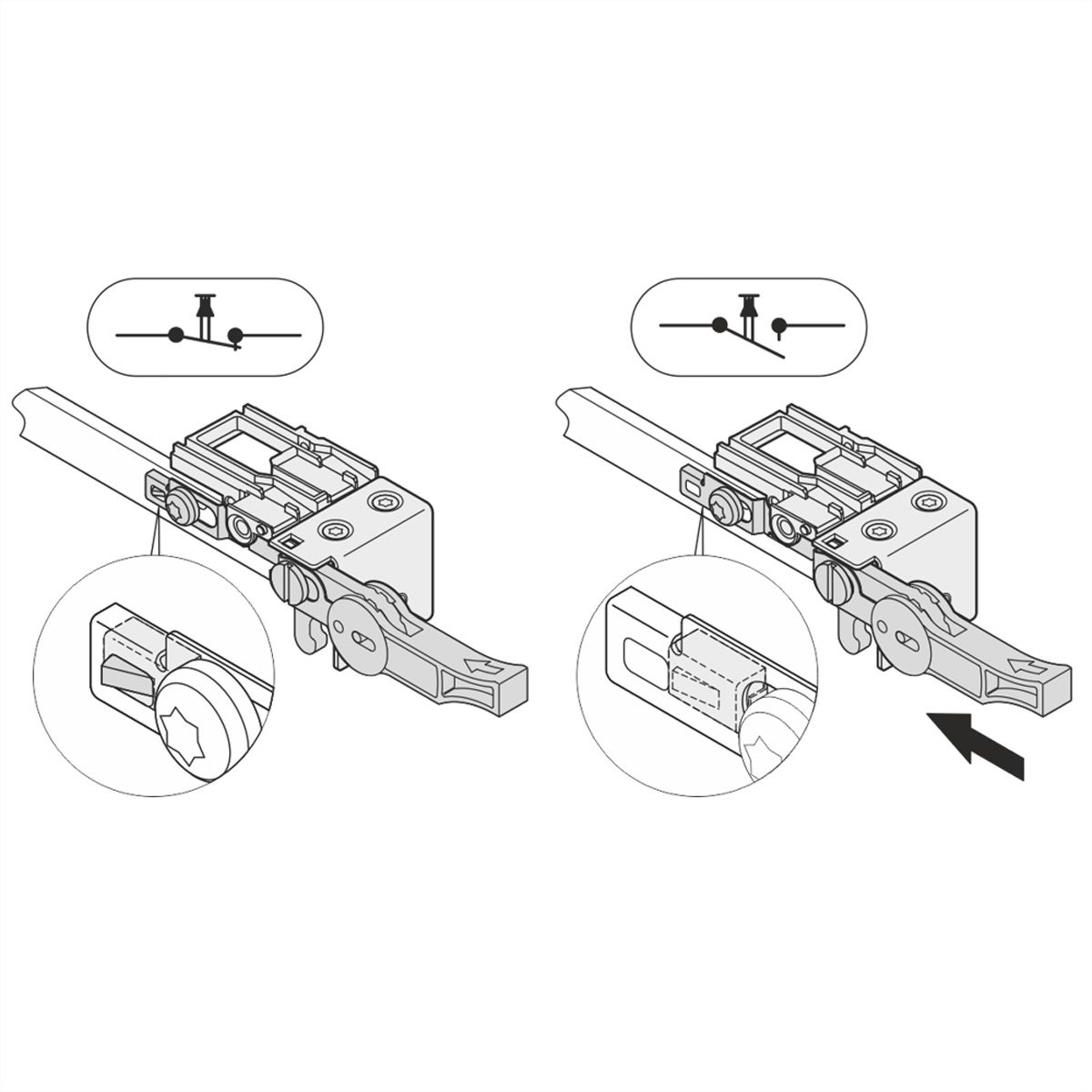 SCHROFF Microschakelaar voor Carrier Compact- en Full-Size-Module, Normaal Gesloten, 10 stuks