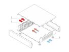 SCHROFF Interscale ventilatorhouder met ventilatoren, 2 U, 399W, 310D, 2 ventilatoren (80 x 80 x 25)