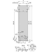 SCHROFF Insteekmodule met frame Frontplaat, Refrofit-afscherming, 6 HE, 28 HE, 2,5 mm, Al, geanodiseerd vooraan, geleidend achteraan