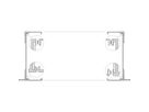 SCHROFF EuropacPRO 19" Bracket for Textile Gasket, Type F, 4 U