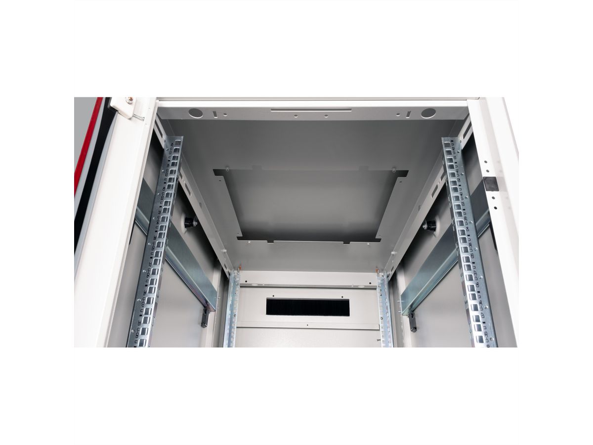 ROLINE 19-inch Network Cabinet Pro 42 U, 600x1000 WxD glass door grey