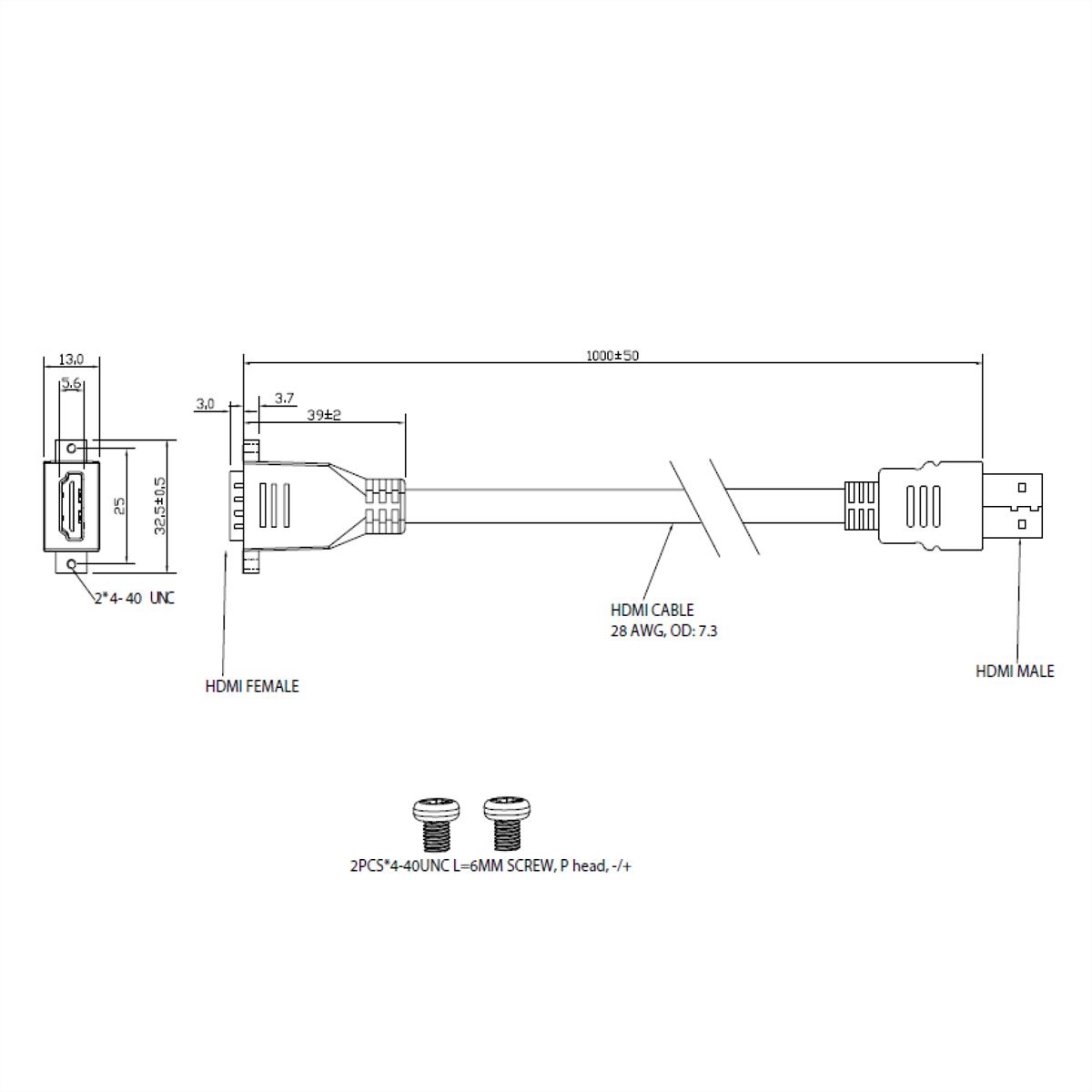 BACHMANN Custom module HDMI en knop