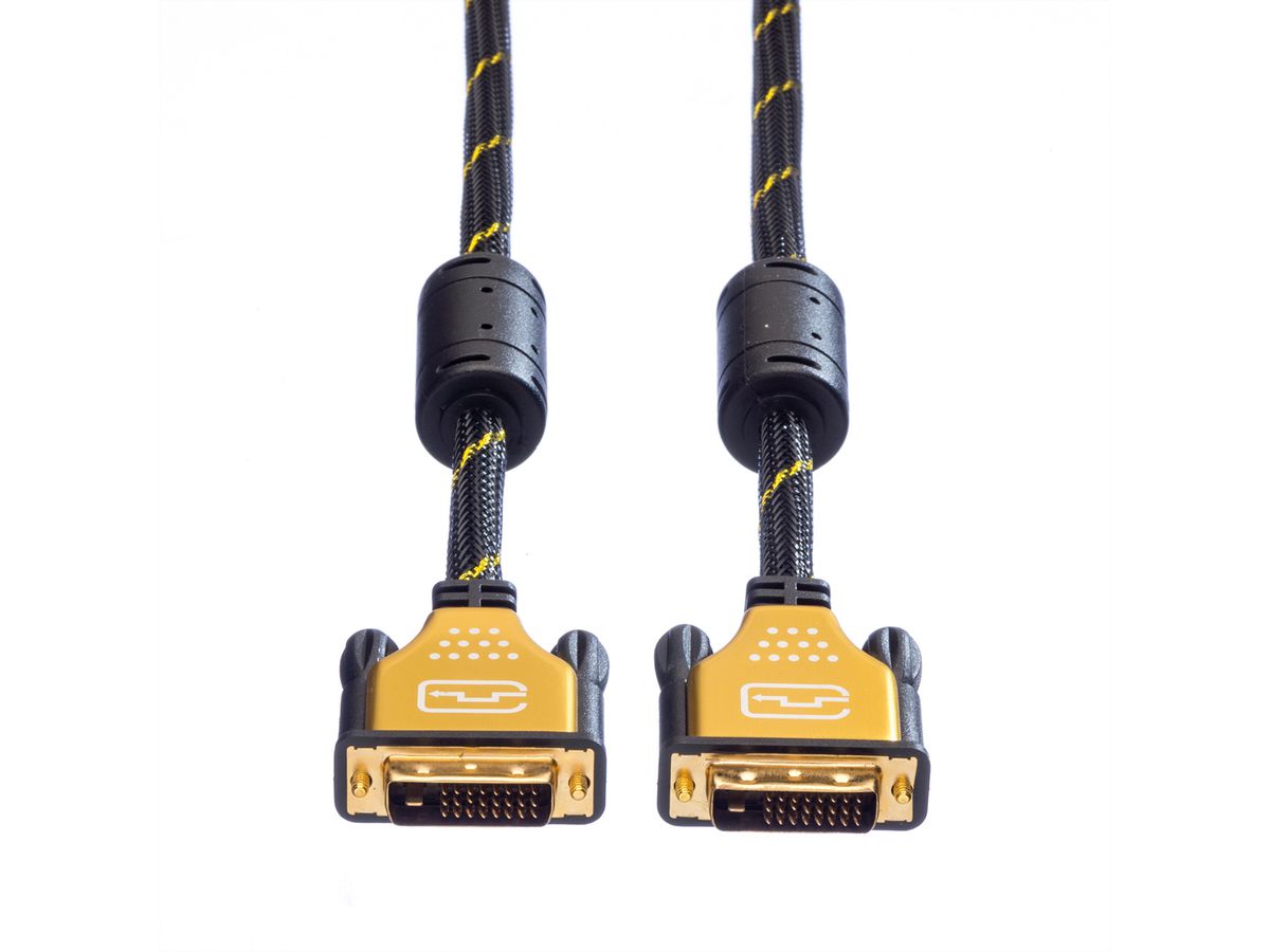 ROLINE GOLD Monitorkabel DVI, M-M, (24+1) dual link, 3 m