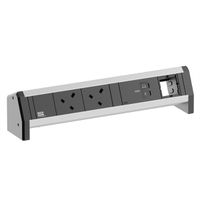 BACHMANN DESK 2xUK 45° 3.15A 1xUSB C/C, 1xCM