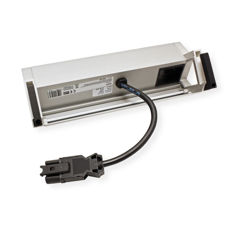 BACHMANN DESK2 2x earthing contact 1x USB charger 1x ABD, GST18 Inox