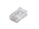 ROLINE Cat.6A (Class EA) Modular Plug, unshielded, for Solid/Stranded Wire, 10 pcs.