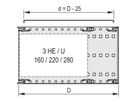 SCHROFF EuropacPRO Afdekplaat, universeel, 84 pk, 235 mm