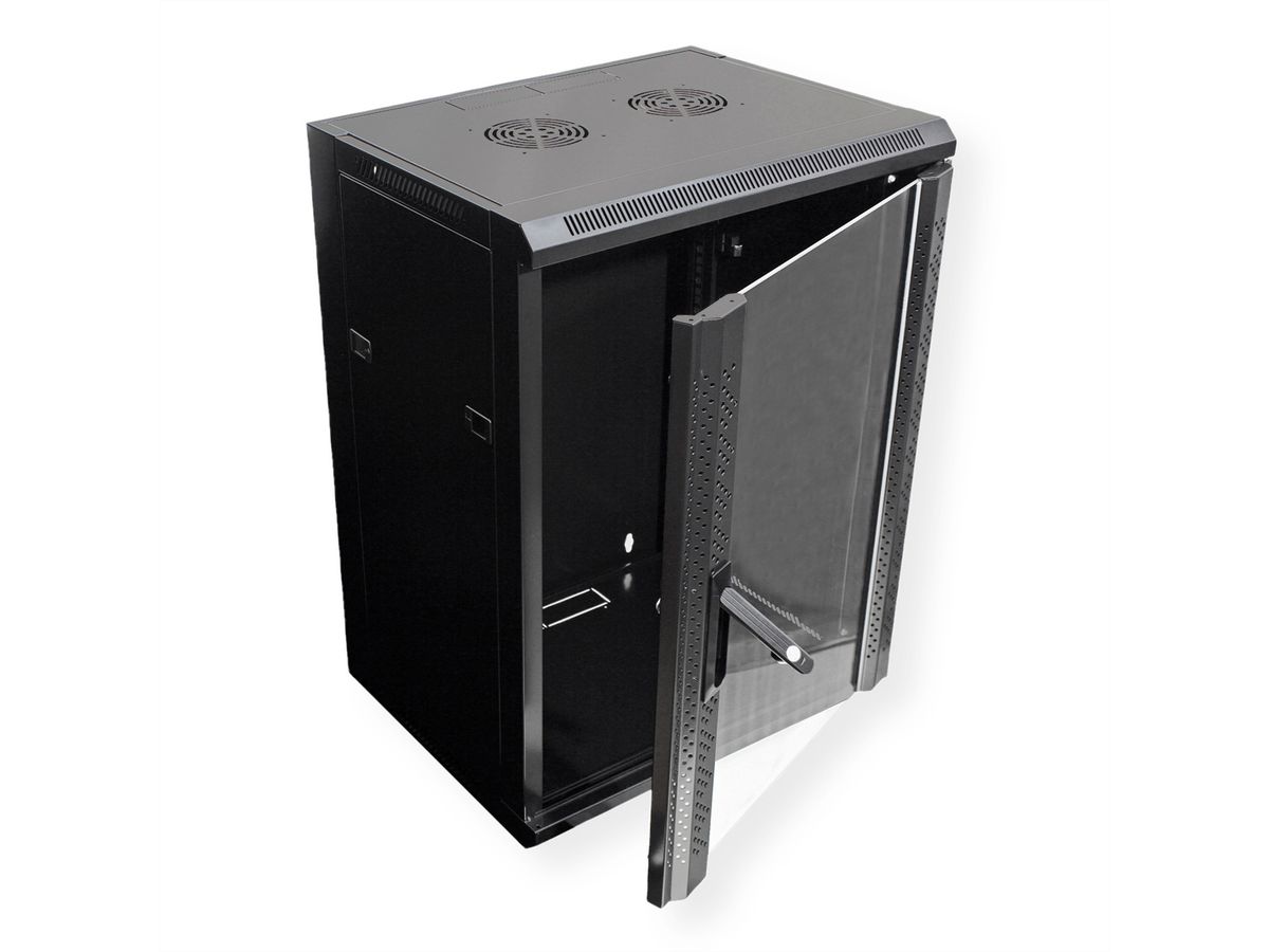 VALUE 19" Wall Mount Rack 15U, 775x570x600 mm (HxWxD), black