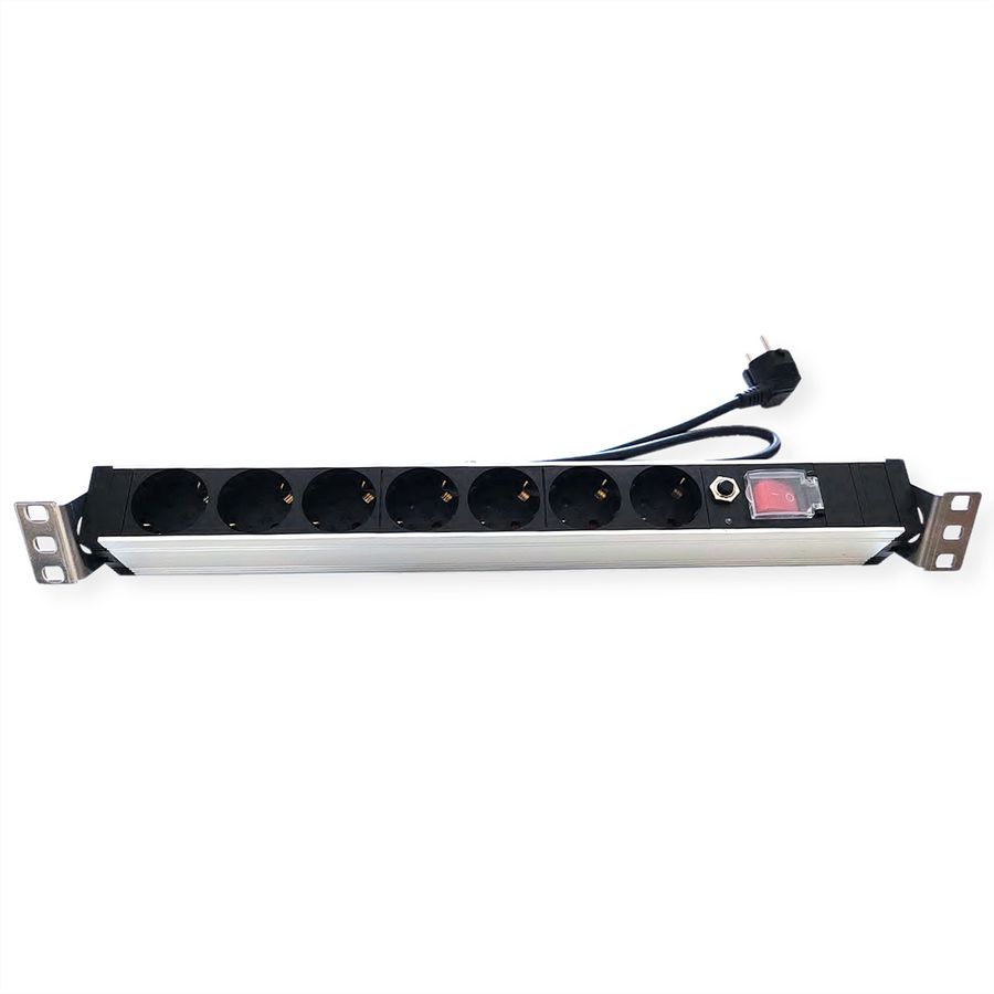 VALUE 19" PDU for Cabinets, 7x, 4000W, CEE 7/7 German Type Plug, 1.8 m
