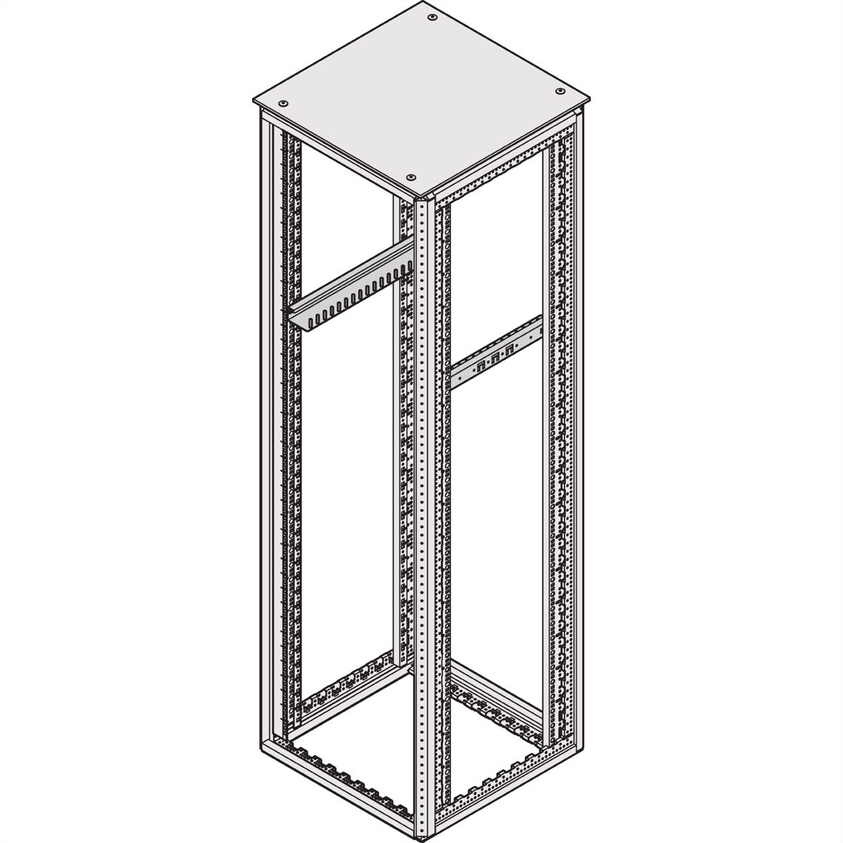 SCHROFF Varistar Geleiderail, 100 kg, 1 paar, 600D