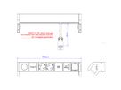 BACHMANN DESK2 1xIOTspot 2xprotective contact, USB Charger 1xABD 0.2m GST18, inox