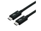 ROLINE Thunderbolt™ 5 kabel, C-C, M/M, 80Gbit/s, 240W, passief, zwart, 0,8 m