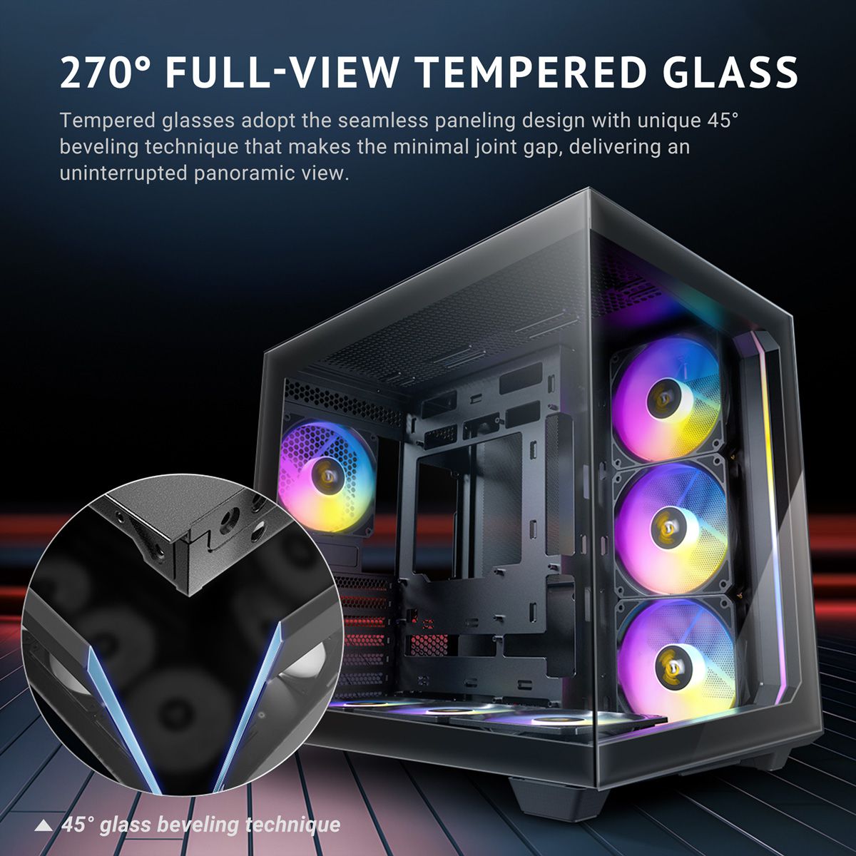 ANTEC Constellation C5 ARGB PC case Midi Tower ATX, black